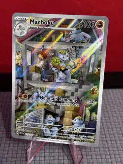 Machoke 177/165 MEW 151 Illustration Rare NM Pokemon - Image 1
