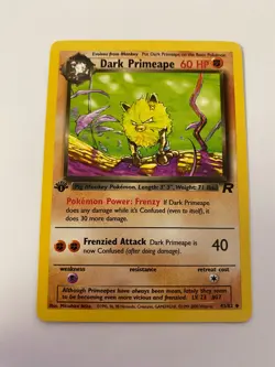 Dark Primeape 43/82 Pokemon Team Rocket 1st Uncommon NM/MINT 2000 box-S3 - Image 1