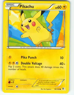 Pikachu - 50/149 Boundaries Crossed - Pokemon TCG - 2012 - Image 1