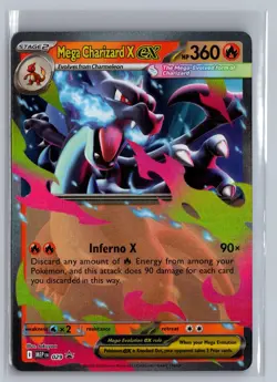 Mega Charizard X ex 029 Holo Promo ME: Mega Evolution Promo Pokemon Near Mint - Image 1