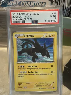 2013 Pokemon B & W Zekrom-Holo Plasma Freeze #39 MINT PSA 9 - Image 1