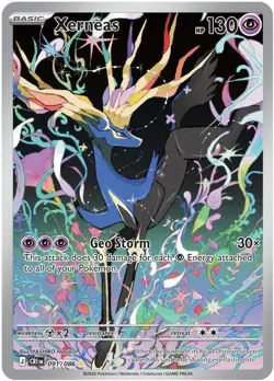x1 Xerneas - 091/086 - Illustration Rare Pokemon ME04 Chaos Rising M/NM - Image 1