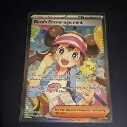 Rosa's Encouragement 123/088 Full Art Holo Ultra Rare Cosmic Eclipse Trainer - Image 1