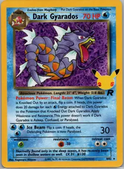Pokemon Celebrations Classic Collection - Dark Gyrados Holo #8/82 NM - Image 1