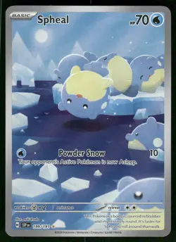 2024 Spheal - 199/191 Illustration Rare Holo NM SV08: Surging Sparks Pokemon - Image 1