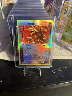 Pokemon Team Magma's Aggron 7/95 Holo EX Team Magma vs Team Aqua HP - Image 1