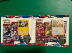 Pokemon Sword Shield Battle Styles Triple Blister Set Of 2 Factory Sealed Eevee - Image 1