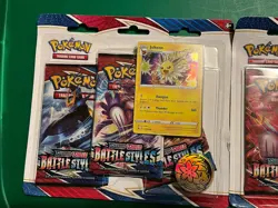 Pokemon Sword Shield Battle Styles Triple Blister Set Of 2 Factory Sealed Eevee - Image 2