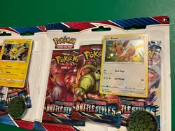 Pokemon Sword Shield Battle Styles Triple Blister Set Of 2 Factory Sealed Eevee - Image 3