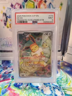 PSA 9 - NM/MT- Eevee Pokemon Svp En-Sv Black Star Promo #173 - Image 1