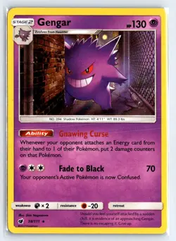 GENGAR 38 CRIMSON INVASION POKEMON HOLO NM *Pulled Recently* - Image 1
