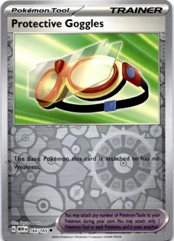 Protective Goggles 164/165 Uncommon 151 Pokemon Reverse Holo Near Mint - Image 1