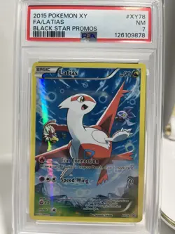 PSA 7 Latias XY78 Full Art Black Star Holo XY Promo Pokemon TCG - Image 1
