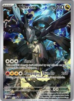 N's Zekrom 031 Holo Promo ME: Mega Evolution Promo Pokemon Holo Near Mint - Image 1