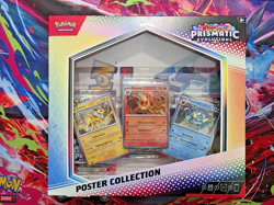 Pokemon TCG Prismatic Evolutions Poster Collection Box New Factory Sealed - Image 1