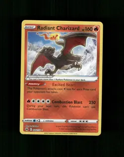 Radiant Charizard 020/159 Radiant Rare Crown Zenith Pokemon Near Mint - Image 1
