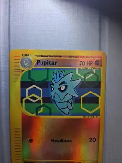 Pokemon Pupitar 90/165 Reverse Holo Expedition NM Fast Ship - Image 3