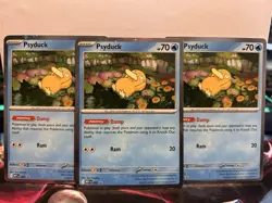 lot of 3 Pokemon Psyduck Cosmos Holo Black Star Promo 007 - Swirls / Near Mint - Image 1
