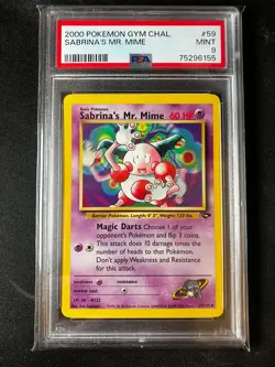 Sabrina's Mr. Mime - Pokemon 2000 Gym Challenge - 59/132 - PSA 9 MINT - Image 1