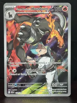 Team Rocket’s Houndoom 191/182 Pokemon TCG Sv Destined Rivals Illus Rare MINT - Image 2