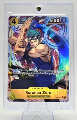 One Piece CCG Roronoa Zoro OP15-113 Super Rare Alternate Art English - Image 1