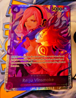 One Piece Francaise Card Game Carte Holo OP06-069 VINSMOKE REIJU FR Mint - Image 1