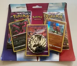 Pokemon Trading Card Game Galarian Zapdos Moltres Articuno Blister Pack 820650851438 - Image 3