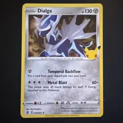 Dialga 020/025 Holo Rare 25th anniversary Celebrations Pokemon Card - Image 1