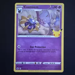 Cosmoem Holo Rare Pokemon TCG 14/25 Celebrations 25th Anniversary Card - NM - Image 1