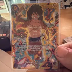 Bandai Monkey D. Luffy OP03-114 Character/Rush 10000 Power One Piece CCG Card - Image 1