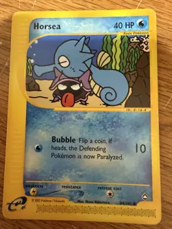 Pokemon Horsea Card Common #84 of 147 Card is in Near Mint Condition - Image 1