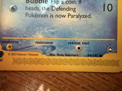 Pokemon Horsea Card Common #84 of 147 Card is in Near Mint Condition - Image 4