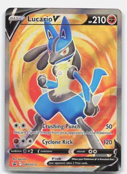 Lucario V - Holo Promo SWSH: Sword & Shield Promo Cards SWSH213 NM - Image 1