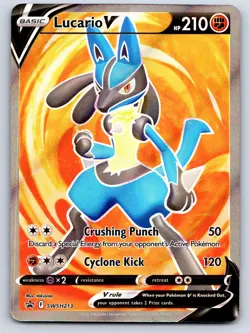 Lucario V Holo Promo SWSH: Sword & Shield Promo Cards SWSH213 NM - Image 1