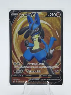 Lucario V SWSH213 SWSH: Sword & Shield Promo Cards Holo - Image 1