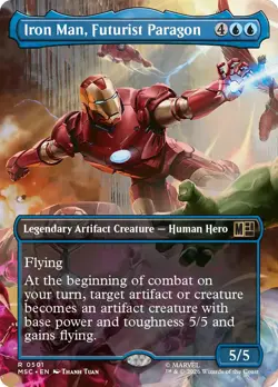 Iron Man, Futurist Paragon (Borderless) [Marvel Super Heroes Commander] Near Mi - Image 1