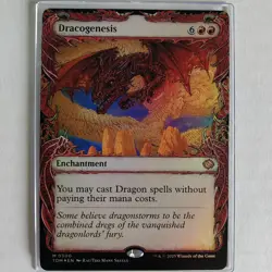 Dracogenesis - Foil Showcase - NM - Tarkir: Dragonstorm TDM - MTG - Image 1