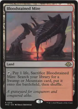 Bloodstained Mire R Modern Horizons 3 216 LP MTG - Image 1
