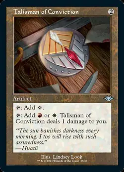 Talisman of Conviction (Retro Foil Etched) [Modern Horizons] - Image 1
