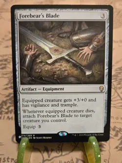 MTG Forebear's Blade The List Reprints Regular Rare NM - Image 1