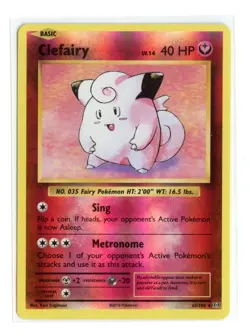 Clefairy 63/108 Rare Reverse Holo XY - Evolutions Pokemon NM - Image 1