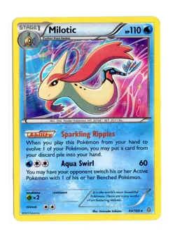 Milotic 44/160 Holo Rare Holo XY - Primal Clash Pokemon MP - Image 1
