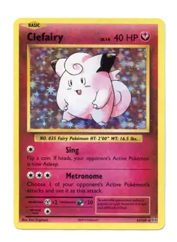 Clefairy 63/108 Holo Rare Holo XY - Evolutions Pokemon MP - Image 1