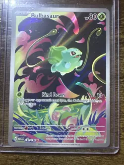Bulbasaur 133/132, Mega Evolution, Illustration Rare Full Art Holo, Pokemon TCG - Image 1