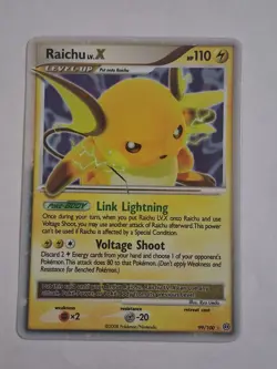 The Pokemon Company Raichu LV.X 99/100 Stormfront Holo & Staraptor Holo - Image 1