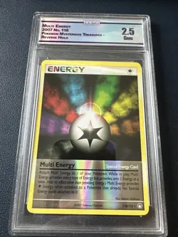 Multi Energy Reverse Holo 118/123 Pokemon Mysterious Treasures - Image 1
