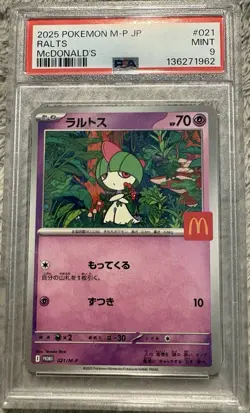Pokemon TCG Ralts 021/M-P M-P Promotional McDonald's PSA 9 Japanese 2025 - Image 1