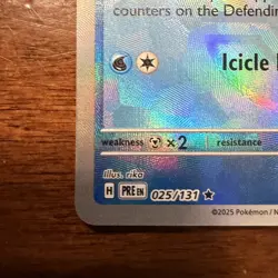 Glaceon (Master Ball) 25/131 Near Mint Prismatic Evolutions Pokemon TCG - Image 5