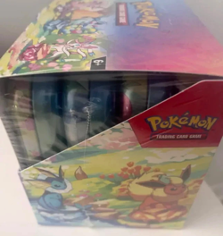 Pokemon Prismatic Evolutions Mini Tin Display Box 8 Mini Tins FACTORY SEALED - Image 3