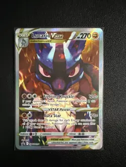 Pokemon TCG Lucario VSTAR #SWSH291 Sword & Shield Promo Holo NM Crown Zenith ETB - Image 1